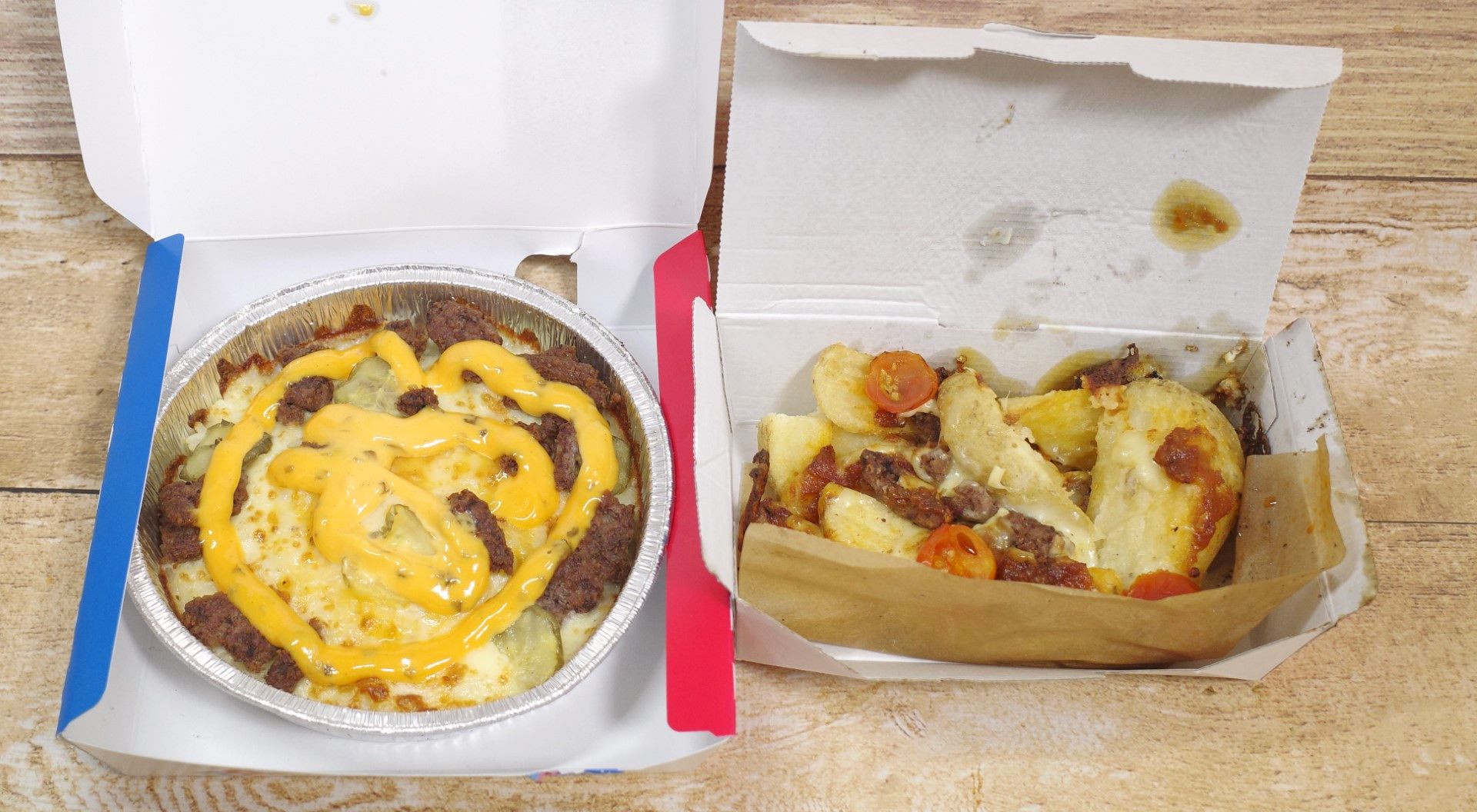 【食レポ】ドミノ・ピザから「バーガーピザメニュー」が登場! ハンバーガーの具をバターライスと一緒に焼き上げた「ビッグダックバーガーピザライス