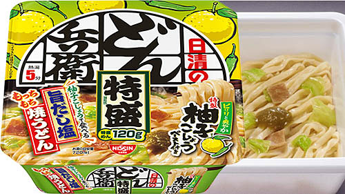 めんは特盛120g! 春らしい爽やかな味わいの焼うどん! 「日清のどん兵衛